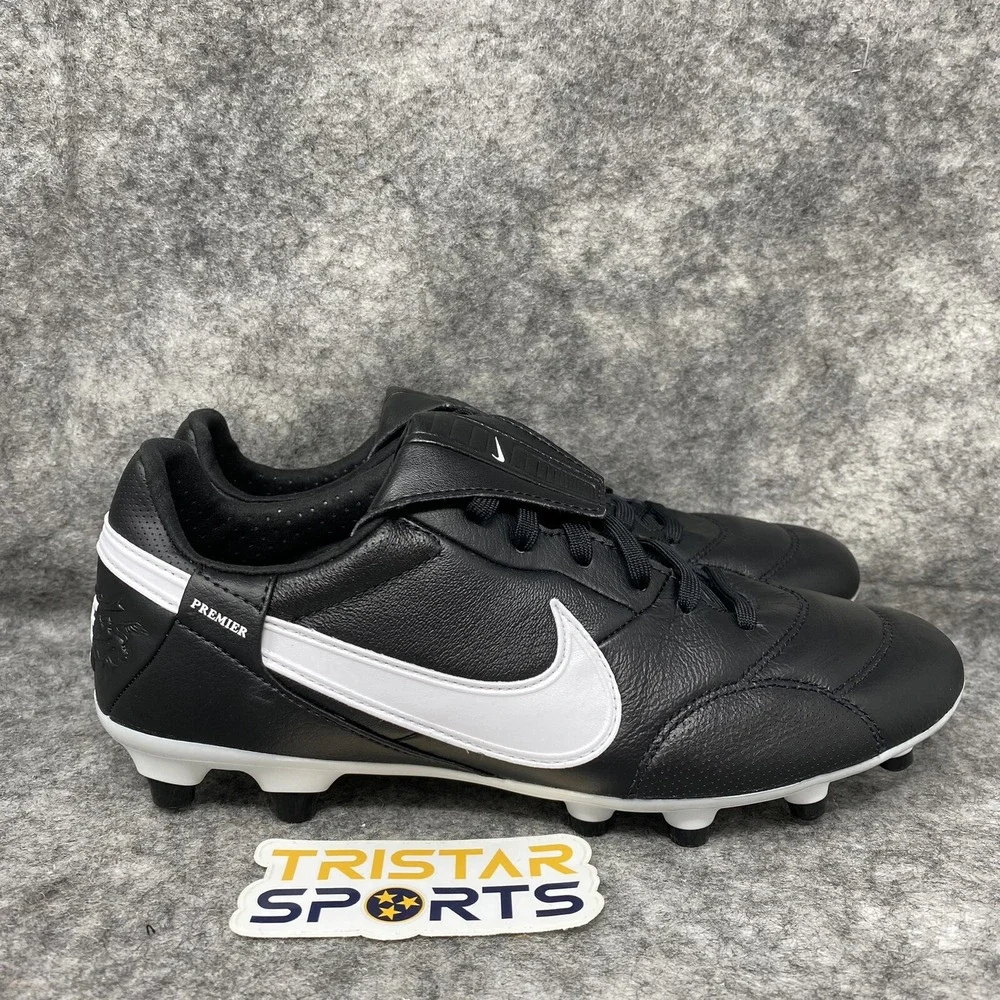 Nike Premier 3 FG Soccer Cleats Mens Size 7 Black White AT5889-010